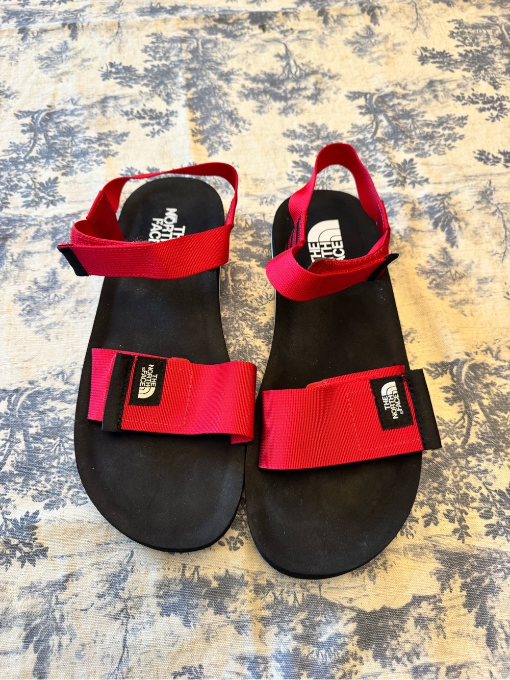 The North Face Red and Black Men’s Adjustable Strap Sandals